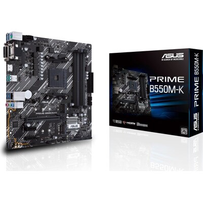 Image of ASUS Prime B550M-K mATX Mainboard Sockel AM4 M2/USB32/HDMI/DVI/VGA