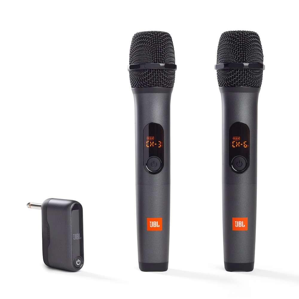 JBL 2x kabellose Mikrofone für Partybox + drahtlosem Empfänger