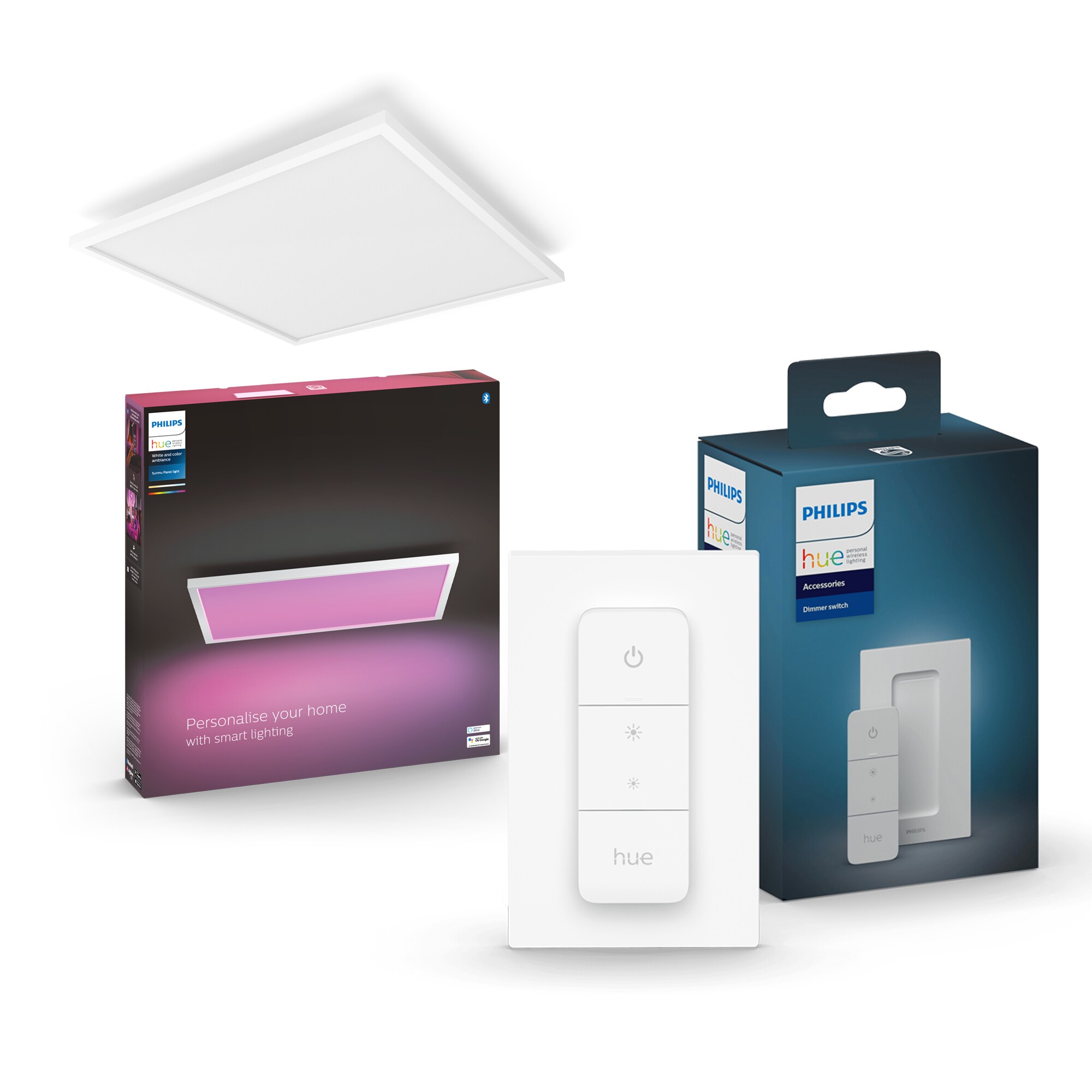  Philips Hue White & Col. Amb. Surimu Panel 60x60cm inkl. Dimmschalter V2