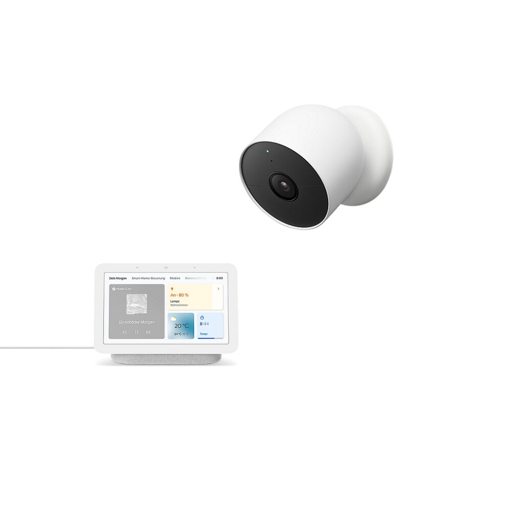 Google Nest Cam - Outdoor oder Indoor mit Akku &amp; Google Nest Hub