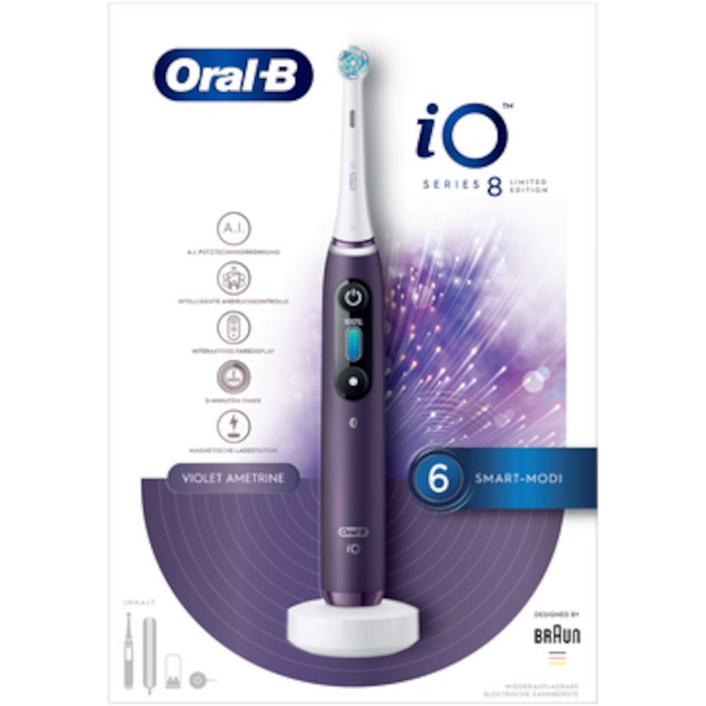 Oral-B iO Series 8 Violet Ametrine Limited Edition elektrische Zahnbürste