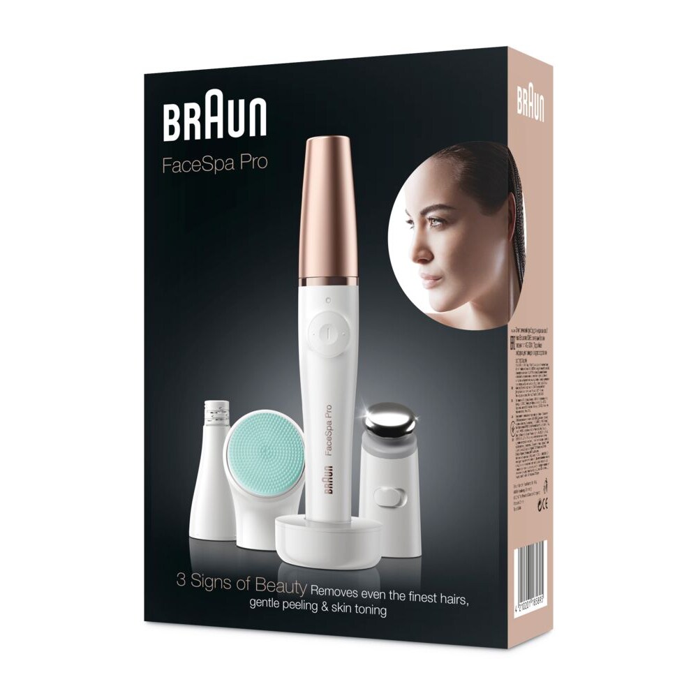 Braun FaceSpa Pro 913 3-in-1-Beautygerät weiß/bronze