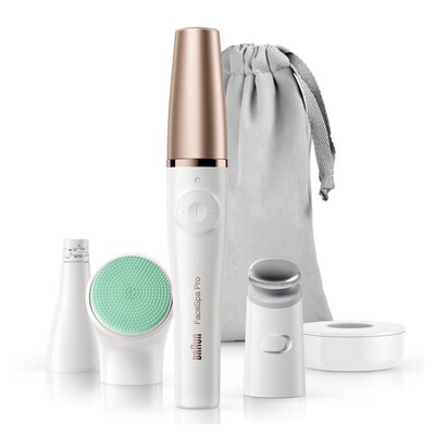 Braun  FaceSpa Pro 913 3-in-1-Beautygerät weiß/bronze Gesichtsepilierer | 04210201185895