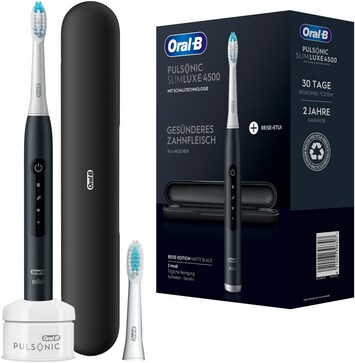 Oral-B Pulsonic Slim Luxe 4500 Matte Black mit Reiseetui