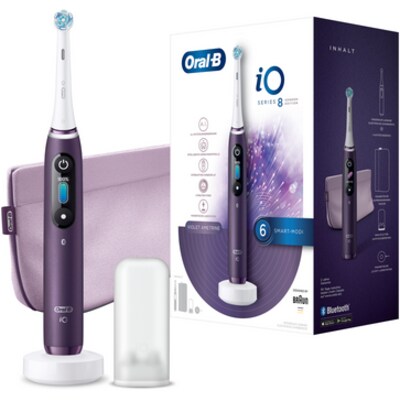 Let Me günstig Kaufen-Oral-B iO Series 8 Violet Ametrine Special Edition elektrische Zahnbürste. Oral-B iO Series 8 Violet Ametrine Special Edition elektrische Zahnbürste <![CDATA[• 3D rotierend-pulsierend mit Magnet-Technologie • OLED-Display für Informationen 