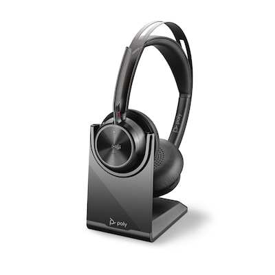 de la günstig Kaufen-Poly Voyager Focus 2 UC - Headset On-ear Bluetooth USB-A m. Ladestation. Poly Voyager Focus 2 UC - Headset On-ear Bluetooth USB-A m. Ladestation <![CDATA[• Stereo Bluetooth Headset, Active Noise Cancelling Technologie, • SoundGuard DIGITAL: schützt v