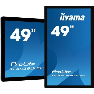 Iiyama  ProLite TF4939UHSC-B1AG 123cm (48,5″) 4K UHD Touch Monitor HDMI/DP/VGA | 04948570118052