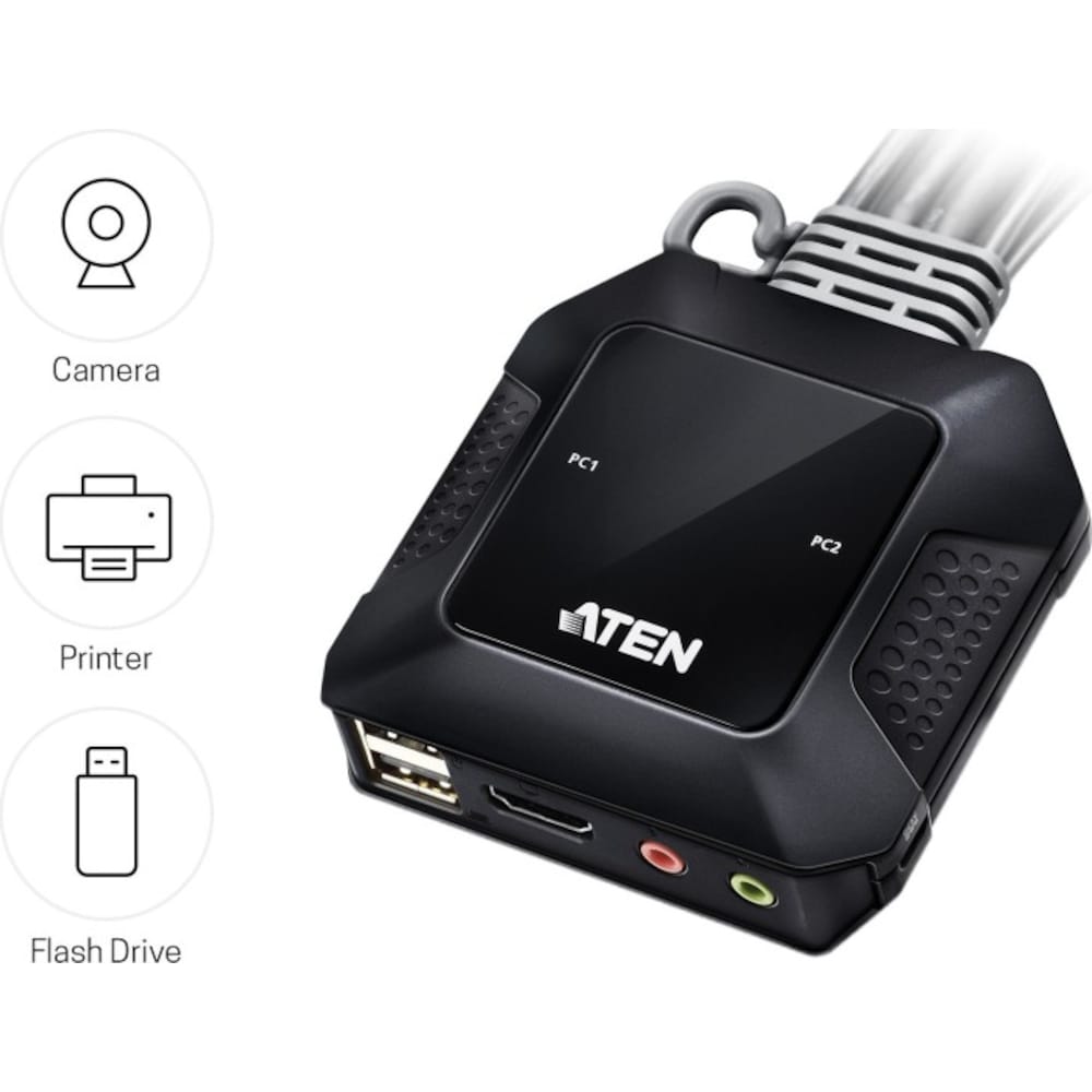 Aten CS22H KVM Switch HDMI/USB2.0/Audio