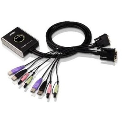 Audi A günstig Kaufen-Aten CS682 2-Port USB DVI Kabel KVM Switch mit Audio und Remote. Aten CS682 2-Port USB DVI Kabel KVM Switch mit Audio und Remote <![CDATA[• Eine DVI-Grafikkonsole steuert zwei Computer mit USB • Multiplattform-kompatibel: Windows, Linux, Mac und Sun 