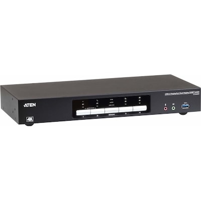 CD R günstig Kaufen-Aten CS1944DP 4-Port USB 4K Dual Display-Port Kabel KVMP Switch + USB3.0 Periph.. Aten CS1944DP 4-Port USB 4K Dual Display-Port Kabel KVMP Switch + USB3.0 Periph. <![CDATA[• Eine USB-Tastatur und Maus steuert zwei/vier DisplayPort Computer • Unterstü