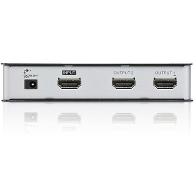 HDMI ZU günstig Kaufen-Aten VS182A 2-Port 4K HDMI Splitter. Aten VS182A 2-Port 4K HDMI Splitter <![CDATA[• Erlaubt den Anschluss von einer HDMI-Signalquelle • an bis zu zwei HDMI-Bildschirme gleichzeitig • HDMI- (3D, Deep-Color, 4kx2k) und HDCP 1.4-kompatibel • Unterst