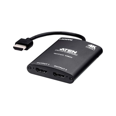 NP F günstig Kaufen-Aten VS82H 2-Port True 4K HDMI Splitter mit gefixtem HDMI Input. Aten VS82H 2-Port True 4K HDMI Splitter mit gefixtem HDMI Input <![CDATA[• Sendet eine True 4K Quelle an zwei HDMI Displays gleichzeitig • Automatische Downscaling-Funktion • HDMI 2.0 