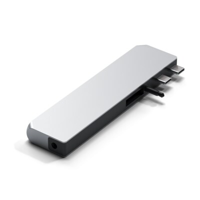 124 I günstig Kaufen-Satechi Pro Hub Max Silber. Satechi Pro Hub Max Silber <![CDATA[• USB-C-Adapter zum Erweitern des MacBooks um verschiedene Anschlüsse • Schlichtes, elegantes Design aus Aluminium • Maße: 124mm x 47.5mm x 11.5 mm]]>. 