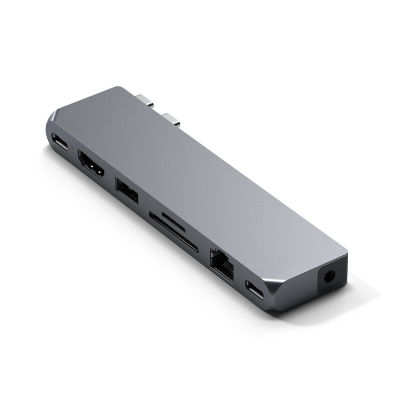 Adapter 12 günstig Kaufen-Satechi Pro Hub Max Space Grau. Satechi Pro Hub Max Space Grau <![CDATA[• USB-C-Adapter zum Erweitern des MacBooks um verschiedene Anschlüsse • Schlichtes, elegantes Design aus Aluminium • Maße: 124mm x 47.5mm x 11.5 mm]]>. 