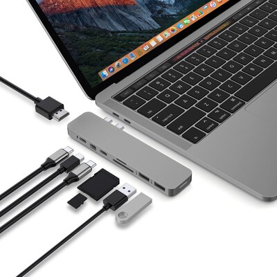 Hyper Drive PRO 8-in-2 MacBook Pro Hub Grau | 00817110013512