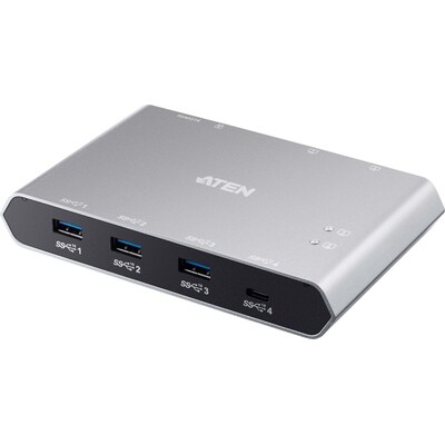 TC CD günstig Kaufen-Aten US3342 2 x 4-Port USB 3.0 Sharing Switch Power Pass-Through/ File Sharing. Aten US3342 2 x 4-Port USB 3.0 Sharing Switch Power Pass-Through/ File Sharing <![CDATA[• Ermöglicht es zwei USB-C Computern • sich 4 USB 3.2 Gen 2 Peripheriegeräte mit 