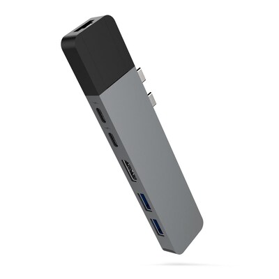 Hyper  NET 6-in-2 MacBook Pro Hub Grau | 06941921145125