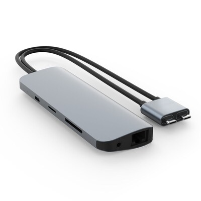 RG USB günstig Kaufen-Hyper VIPER 10-in-2 USB-C Hub Silber. Hyper VIPER 10-in-2 USB-C Hub Silber <![CDATA[• USB-C Hub für MacBook Pro und MacBook Air • Unterstützung für zwei 4K 60Hz Monitore • Stromversorgung mit 60W Leistungsabgabe]]>. 
