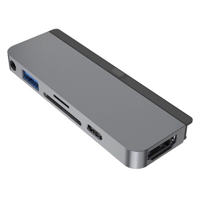 Usb Hub günstig Kaufen-Hyper 6-in-1 iPad Pro USB-C Hub Grau. Hyper 6-in-1 iPad Pro USB-C Hub Grau <![CDATA[• iPadOS-kompatibel • Kristallklare 4K 60Hz HDR-Videoausgabe • Der am meisten über Crowdfunding finanzierte USB-C Hub]]>. 