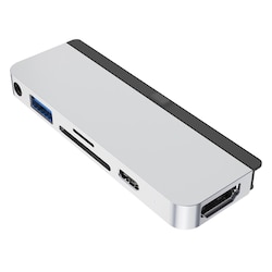 Hyper 6-in-1 iPad Pro USB-C Hub Silber