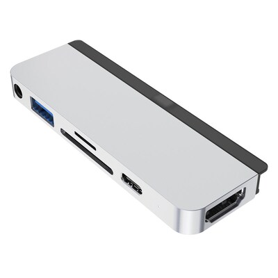 SG Fun günstig Kaufen-Hyper 6-in-1 iPad Pro USB-C Hub Silber. Hyper 6-in-1 iPad Pro USB-C Hub Silber <![CDATA[• iPadOS-kompatibel • Kristallklare 4K 60Hz HDR-Videoausgabe • Der am meisten über Crowdfunding finanzierte USB-C Hub]]>. 