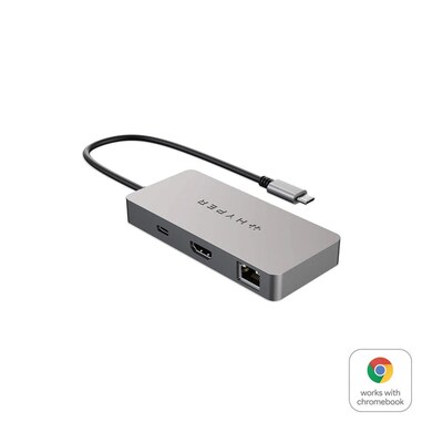 USB C  günstig Kaufen-Hyper Drive 5-in-1 USB-C Hub. Hyper Drive 5-in-1 USB-C Hub <![CDATA[• Funktioniert mit Chromebooks • Automatische OTA-Firmware-Updates • HDMI 4K 60Hz Ausgang]]>. 
