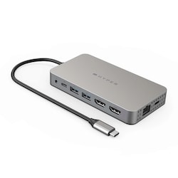 Hyper Drive Dual 4K HDMI 10-in-1 USB-C Hub for M1 MacBook