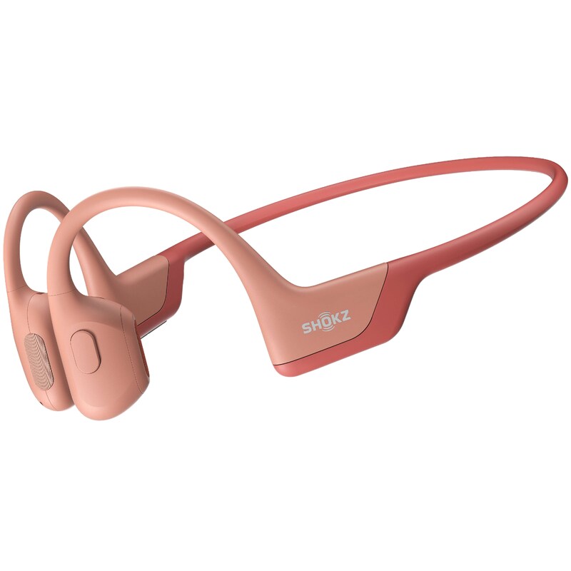 tech Akku günstig Kaufen-Shokz OpenRun Pro Pink Sportkopfhörer. Shokz OpenRun Pro Pink Sportkopfhörer <![CDATA[• Sportkopfhörer mit Knochenschall-Technologie • Übertragung: Bluetooth, mit Mikrofon für Telefonate • Einsatzgebiet: Sport, 10h Akkulaufzeit • Farbe: pink, Bü