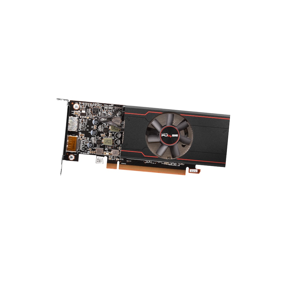 SAPPHIRE AMD Radeon RX 6400 Pulse Grafikkarte mit 4GB GDDR6 HDMI/DP, Low Profile