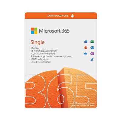 APPs günstig Kaufen-Microsoft 365 Single | Download & Produktschlüssel. Microsoft 365 Single | Download & Produktschlüssel <![CDATA[• Mit Premium-Office-Apps und 1TB Cloudspeicher • inkl. allen Produkt-Updates • Laufzeit: 1 Jahr für 1 Person für bis