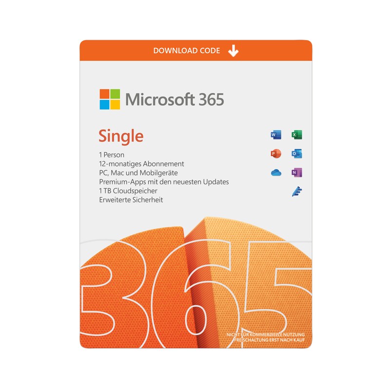 Microsoft 365 Single | Download & Produktschlüssel