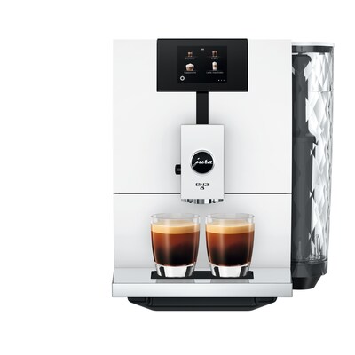 jura kaffee automat günstig Kaufen-JURA ENA 8 Full Nordic White (EC) Kaffeevollautomat. JURA ENA 8 Full Nordic White (EC) Kaffeevollautomat <![CDATA[• Gleichzeitige Zubereitung von zwei Espressi oder Kaffees • Professional Aroma Grinder für 12,2 % mehr Aroma in der Tasse • One-Touch