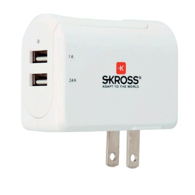SKROSS US USB Charger 2x Typ A (3,4A) Reiseadapter 2800110