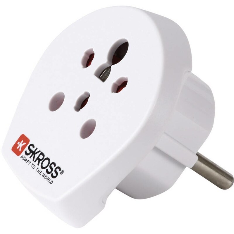 SKROSS Country Adapter India, Israel, Dänemark to Europe (16A) Reiseadapter