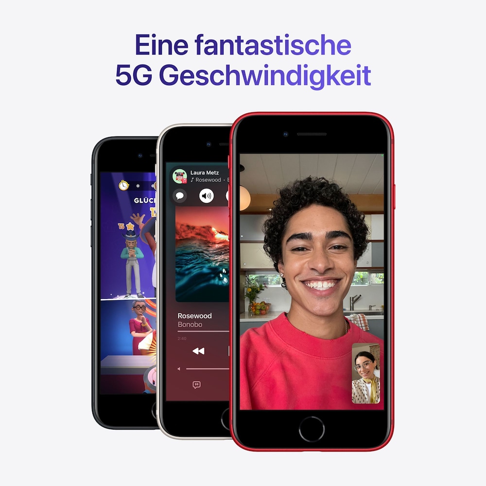 Apple iPhone SE 64 GB Mitternacht MMXF3ZD/A