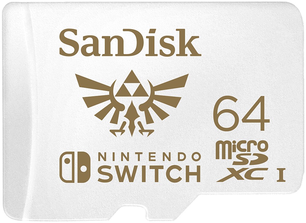 SanDisk 64 GB microSDXC Speicherkarte f&uuml;r Nintendo Switch&trade; wei&szlig;