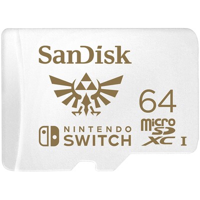 TC CD günstig Kaufen-SanDisk 64 GB microSDXC Speicherkarte für Nintendo Switch™ weiß. SanDisk 64 GB microSDXC Speicherkarte für Nintendo Switch™ weiß <![CDATA[• Speichertyp: microSDXC (UHS-I) • Speicherkapazität: 64 GB • lizenziert fü