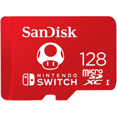 UHS I günstig Kaufen-SanDisk 128 GB microSDXC Speicherkarte für Nintendo Switch™ rot. SanDisk 128 GB microSDXC Speicherkarte für Nintendo Switch™ rot <![CDATA[• Speichertyp: microSDXC (UHS-I) • Speicherkapazität: 128 GB • lizenziert für die Nin
