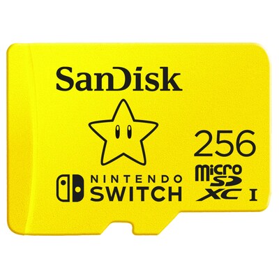 SPEICHERKARTE SD günstig Kaufen-SanDisk 256 GB microSDXC Speicherkarte für Nintendo Switch™ gelb. SanDisk 256 GB microSDXC Speicherkarte für Nintendo Switch™ gelb <![CDATA[• Speichertyp: microSDXC (UHS-I) • Speicherkapazität: 256 GB • lizenziert für die N