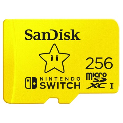 FC TY günstig Kaufen-SanDisk 256 GB microSDXC Speicherkarte für Nintendo Switch™ gelb. SanDisk 256 GB microSDXC Speicherkarte für Nintendo Switch™ gelb <![CDATA[• Speichertyp: microSDXC (UHS-I) • Speicherkapazität: 256 GB • lizenziert für die N