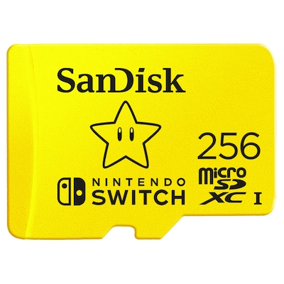 SanDisk 256 GB microSDXC Speicherkarte für Nintendo Switch™ gelb