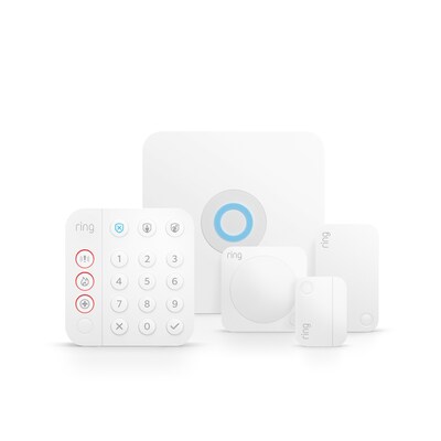 und 2  günstig Kaufen-RING Alarm Security Kit 2. Generation, 5-teilig. RING Alarm Security Kit 2. Generation, 5-teilig <![CDATA[• Mobile Benachrichtigungen in Echtzeit • 24-Stunden-Reserveakku • Optionales Mobilfunk-Reservesystem • Optionale unterstützte Überwachung]