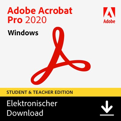 Adobe Acrobat Pro 2020 | Win | Studenten & Lehrer | Download & Produktschlüssel