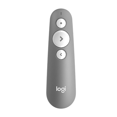 Bluetooth Remote günstig Kaufen-Logitech R500s Laser Presentation Remote Presenter USB Bluetooth Grau. Logitech R500s Laser Presentation Remote Presenter USB Bluetooth Grau <![CDATA[• Kabelloser Presenter mit bis zu 20 Metern Reichweite • Gyroskop, Vibrationsalarm, kabellos (2,40GHz