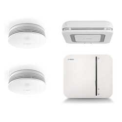 Bosch Smart Home Starter Set Rauchmelder II Plus, 2 x Rauchmelder &amp;amp; Twinguard