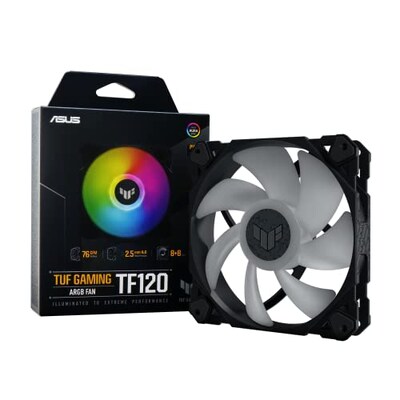 fter günstig Kaufen-ASUS TUF GAMING TF120 ARGB Gehäuselüfter, 120 mm, PWM. ASUS TUF GAMING TF120 ARGB Gehäuselüfter, 120 mm, PWM <![CDATA[• 120 mm Gehäuselüfter fortschrittlichem dynamischem Gleitlager • Optimale Mischung aus Airflow und statischem 