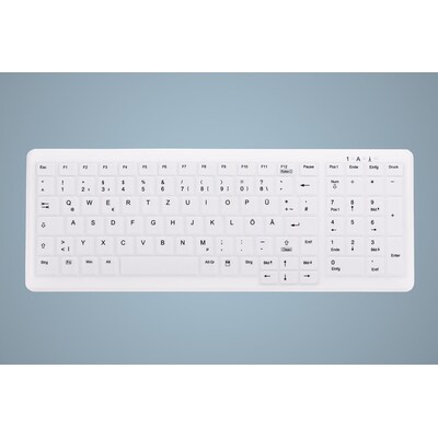 Cherry AK-C7000F-FUS-W/GE Kabellose Tastatur Weiß (Versiegelt IP68)