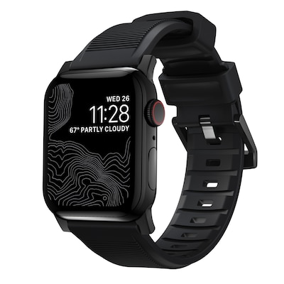 Der Widerstand günstig Kaufen-Nomad Armband Rugged V2 Connector Black 42/44mm. Nomad Armband Rugged V2 Connector Black 42/44mm <![CDATA[• Robustes und modernes Armband für die Apple Watch • Besonders strapazier- und widerstandsfähig, wasserresistent • Kompatibel mit allen 42mm