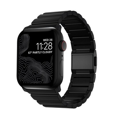 mm mit günstig Kaufen-Nomad Armband Titanium Schwarz V2 42/44 mm. Nomad Armband Titanium Schwarz V2 42/44 mm <![CDATA[• Robustes Uhrenarmband aus Titan für die Apple Watch • Überzogen mit diamantähnlichen Kohlenstoffschichten (DLC) • Inklusive passendem Werkzeug zum V