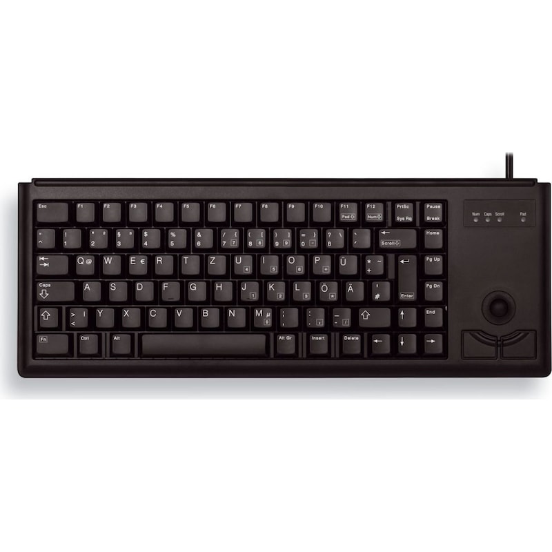 kabelgebundene günstig Kaufen-Cherry G84-4400 Compact Kabelgebundene Tastatur USB Schwarz. Cherry G84-4400 Compact Kabelgebundene Tastatur USB Schwarz <![CDATA[• Anwendungsbereich: professionelles Arbeiten, kein Nummernblock • Kabelgebunden (USB) • Layout: deutsch • schwarz, 570g, 19,